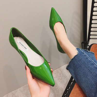 Red flat heel shoes sale