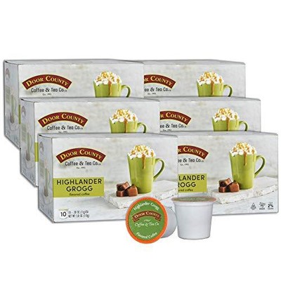 Door County Coffee Highlander Grogg Irish Creme And Caramel Flavored Ground Coff