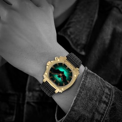 Pre-owned Police [] Watch Forever Batman Gd0022602 Men's Black