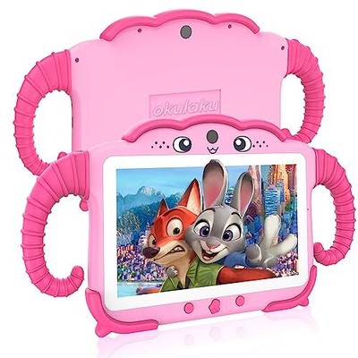 Kids Tablet 7 inch Tablet for Kids 32GB Toddler Tablet with Case 64GB Expand ...