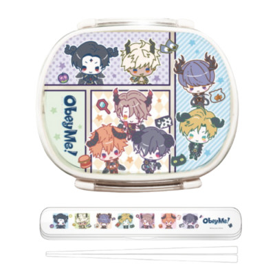Obey Me! Lunch Box & Chopsticks Official SANRIO Collaboration  Set of 2 Japan