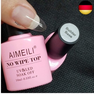 AIMEILI Gel Nagellack Set, No Wipe Top Coat und Base Coat, Matte Top Coat, 2 in