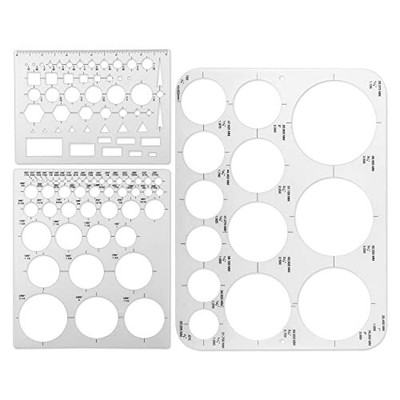 3 Pack Architectural Templates Drafting Tools House Interior Design Template