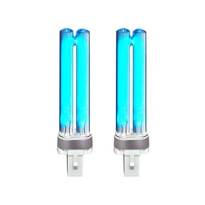 2 PCS Replacement UV Light Bulbs 9W Watt G23 Base for Aquarium UVC Sterilizer