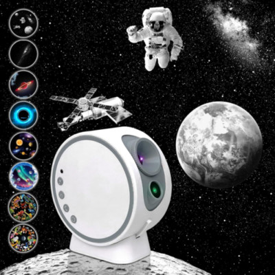 MERTTURM® Proiettore Stelle Soffitto Meteora, 8 IN 1 Planetario... 