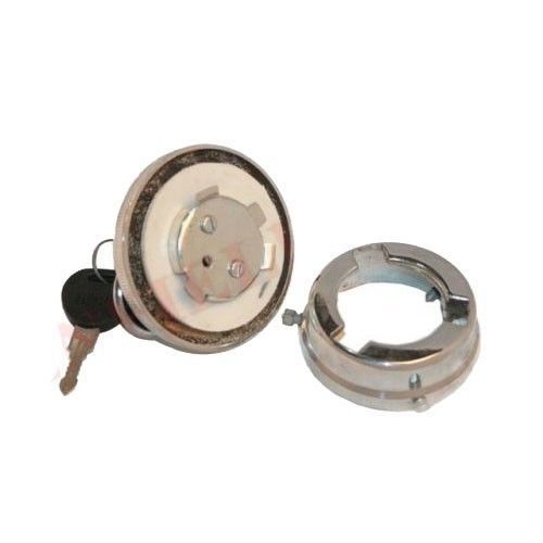 New Vintage Chrome Plated Locking Petrol Tank Cap With Keys Morris Austin Cars