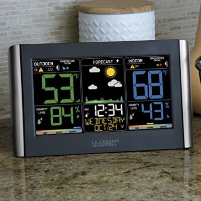 La Crosse Technology C85845-INT Weather Station, Wireless, Black