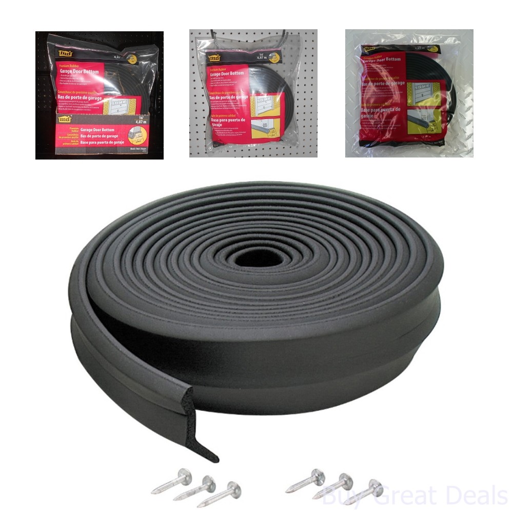 Garage Door Weather Seal Threshold Bottom Seal 16 Foot Black