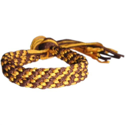 BROWN YELLOW MUAY THAI KICKBOXING PRAJIOUD ARM BAND