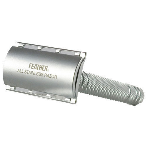 Feather SR-S SILVER Styling Razor Long Handle - Made in