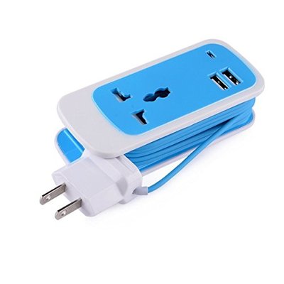3-in1* Dual USB Universal ~ Multi-functional Power Socket Strip FZ-015