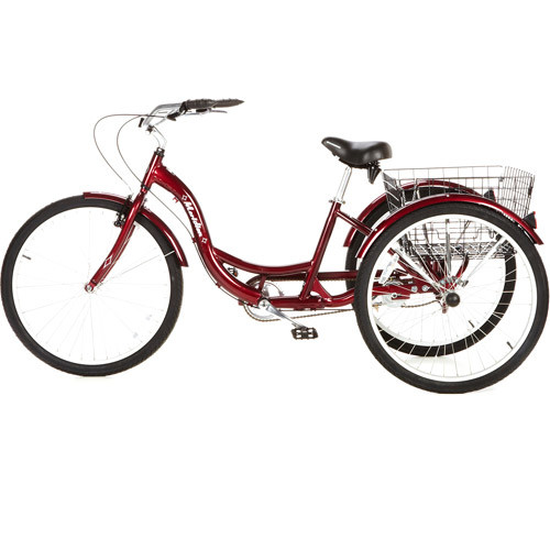 Tricycle Sport with Basket 3 Wheel Adjustable Speed Outdoor Lightweight Adults
