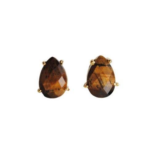 Tigers Eye Fashion Earrings