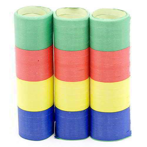 Stelle Filanti Carnevale set 3 pezzi rotoli Colorati Feste Party