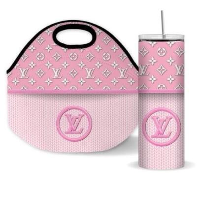 20oz tumbler with matching lunch tote