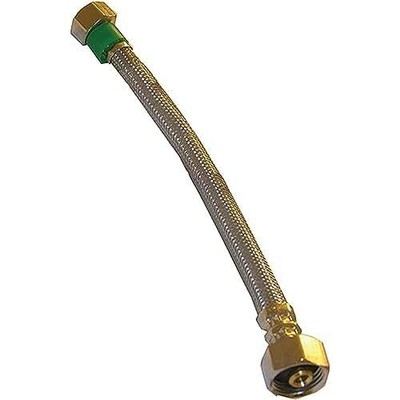 100421 1/2inch Ips By 1/2inch Ips By 20inch Water Supply Connector Silver/pewter