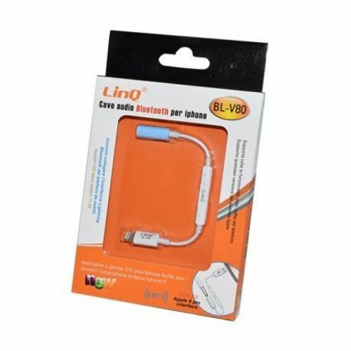 Cavo Adattatore Audio Bluetooth Lightning Per Iphone BL-V80 linq