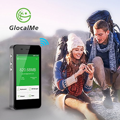 GlocalMe G3 4G LTE Mobile Hotspot, [Upgraded Version] Worldwide High Speed WiFi
