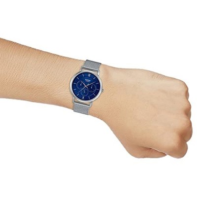 Pre-owned Casio Analog Blue Dial Men's Watch-mtp-b300m-2avdf