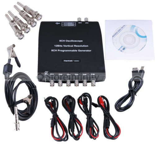 Hantek 1008C Automotive Diagnostic PC Oscilloscope Program Generator 8CH  USB2.0