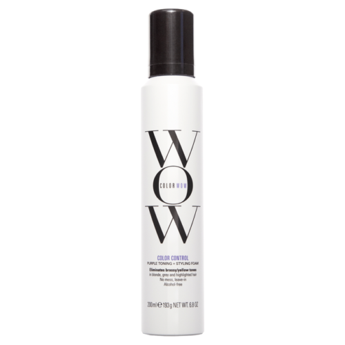 Wow Color Control Purple Toning + Styling Foam For Light Hair 6.8 Oz