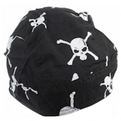 Set Do Rags Skull Head Wrap Bandana Cotton Biker 6 Pc Caps Assorted