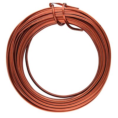 Square Craft Wire - Wire Elements - Soft Temper - 21 Gauge, 7 Yard Coil - Ant...