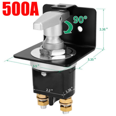 12V-36V Battery Kill Switch Disconnect Isolator Power Cut OFF Car Boat Marine RV