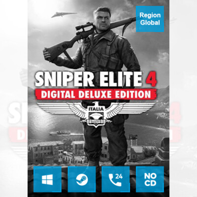 Sniper Elite 4 Deluxe Edition for PC Game Steam Key Region Free