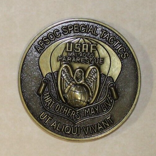 Special Tactics Combat Control Team / Pararescue Air Force Challenge Coin PJ CCT