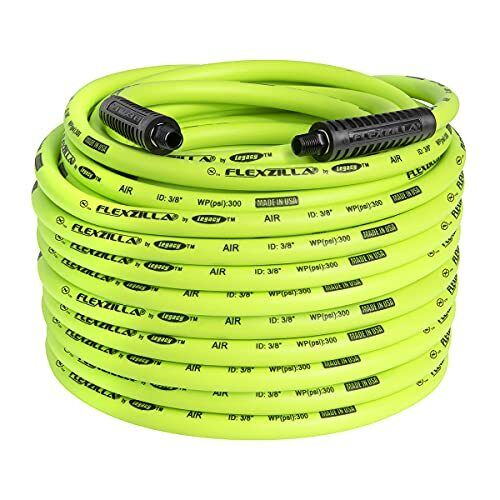 Flexzilla Hfz38100yw2 3/8 In. X 100 Ft. Air Hose With 1/4 In.