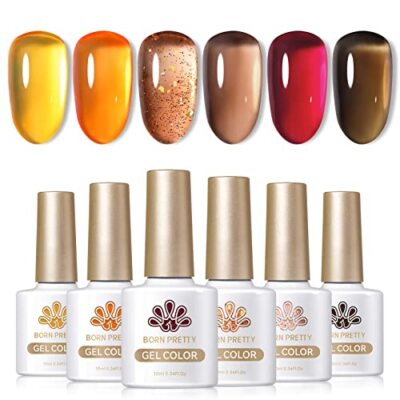 Fall Winter Crystal Transparent Gel Polish Set Transluc