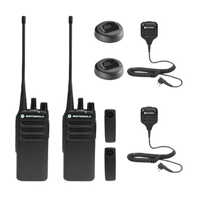 2 Pack of Motorola CP100D UHF 403-480MHz 4 Watt 16 Channels Analog Portable Radi