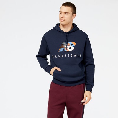 

Мужская флисовая худи с абстрактным рисунком NB Hoops New Balance