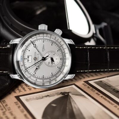 Pre-owned Zeppelin Special Edition 100 Years 100th Anniversary Quartz Dual Time 7640-1n Jp