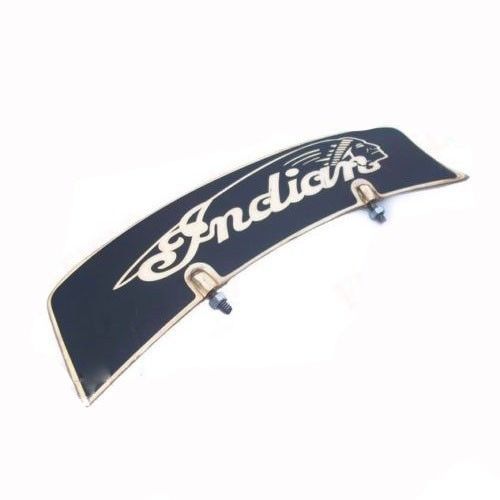 Vintage Front Mudguard Brass Number Plate For Indian Chief Bike  
