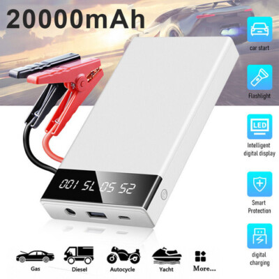 20000mAh Car Jump Starter Booster Jumper Box Power Bank Battery Charger Durable
