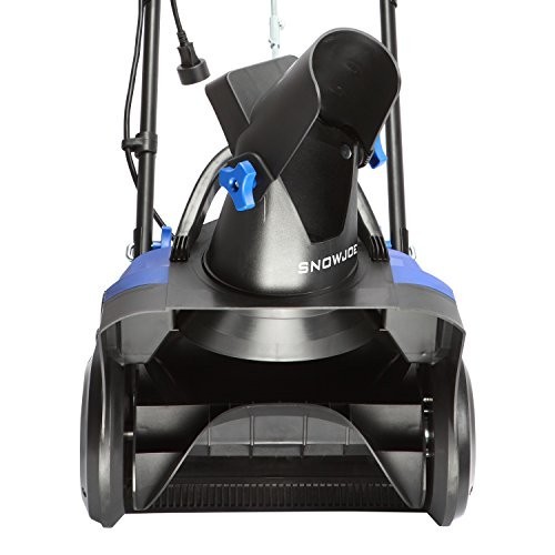 Corded Electric Snow Blower 15 Inch Powerful 11 Amp 2 Blade Outdoor Blue Thrower