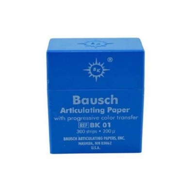 Bausch BK01 Articulating Paper Strips .008'' 200 Microns Blue 300/Pk
