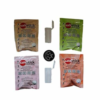 SaltStick FASTCHEWS  4 Pk Try Them All with Two Race Ready Tubes