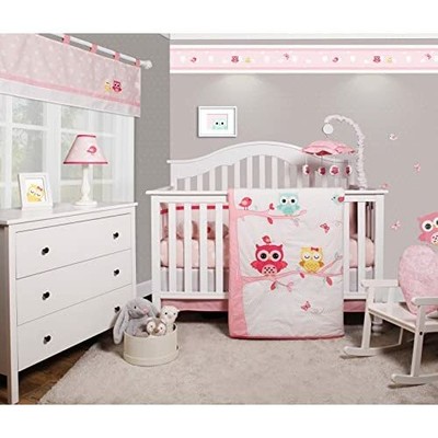 Owl Baby Bedding Crib Nursery Girls Pam Grace Creations Curtain