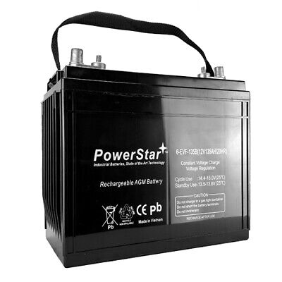 PowerStar Replacement for T-1275 12V 135Ah Deep Cycle Golf C