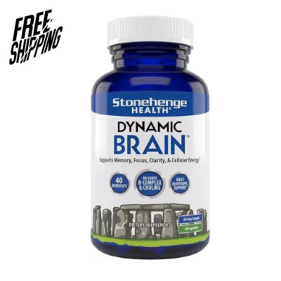 Stonehenge Health Dynamic Brain Supplement For Enhanced Memory and Focus NEW