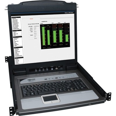 Tripp Lite by Eaton NetDirector 8-Port 1U Rack-Mount Console KVM Switch with 19-