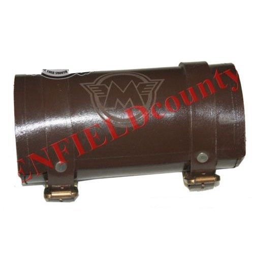 Vintage Brown Leather Tool Bag Roll With M Logo Engraving Customised 