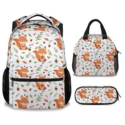 With Lunch Box And Pencil Case For Girls Boys 16 Inch School
