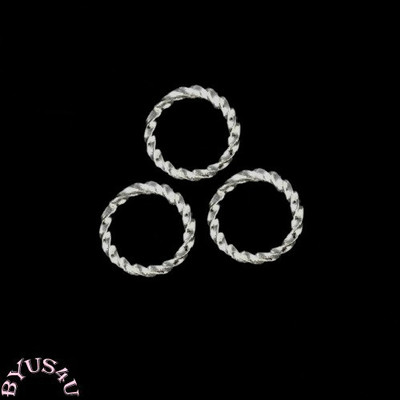 JUMP RING 16 gauge Twisted OPEN FANCY ROPE CONNECTOR FINDING PICK 6mm 8mm 10mm