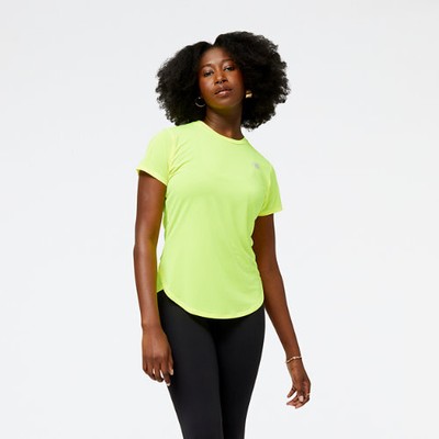 

Женский топ с короткими рукавами New Balance Accelerate, Желтый