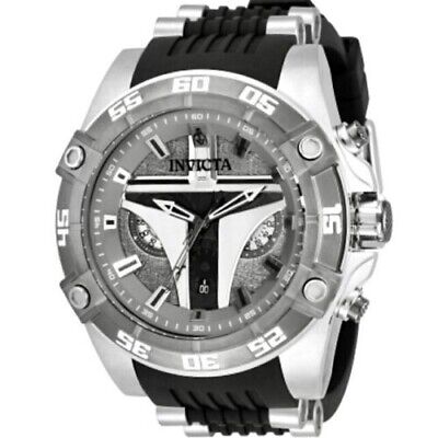 INVICTA 52mm Star Wars MANDALORIAN Chronograph Watch  Stainless, Limited Edition