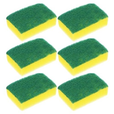 Dish Sponge(11 x 7cm/4.3'' x 2.8'') 6pcs, Scrub Sponges Kitchen Non-Scratch Sco...